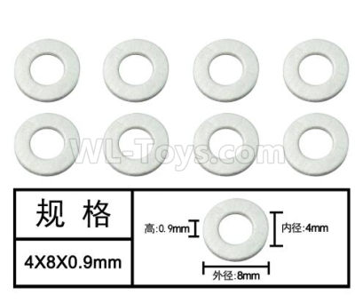 HG P601 washer(8pcs) Parts-4x8x0.9mm-W04011,HG P601 6x6 1/10 Parts