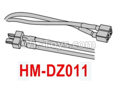 HG P602 Parts-Double-head T-shaped plug (male and female plug)-HM-DZ011,HG P602 1/12 Parts