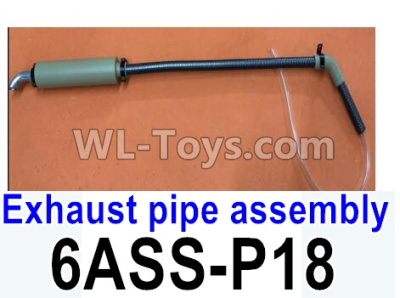 HG P602 Parts-Exhaust pipe assembly-6ASS-P18,HG P602 1/12 Parts