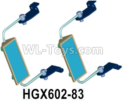 HG P602 Parts-Rearview mirror assembly,HGX602-83,Total 2 set,HG P602 1/12 Parts
