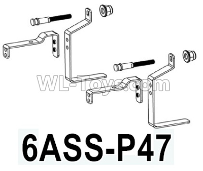 HG P602 Parts-Spare tire bracket assembly-2 Set-6ASS-P47,HG P602 1/12 Parts
