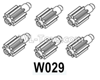 HG P602 Parts-Differential planet teeth-6pcs,W029,HG P602 1/12 Parts