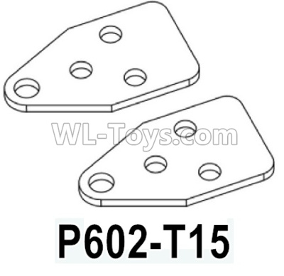 HG P602 Parts-leaf spring positioning piece-P602-T15,Total 2pcs,HG P602 1/12 Parts