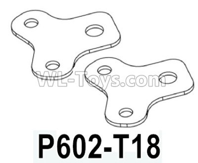 HG P602 Parts-Rear leaf spring fixing plate-P602-T18,Total 2pcs,HG P602 1/12 Parts