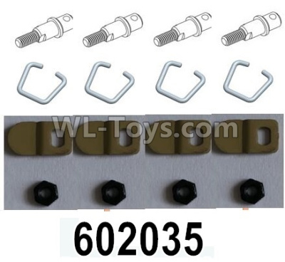 HG P602 Parts-Box cover pin-602035-Total 4 set,HG P602 1/12 Parts