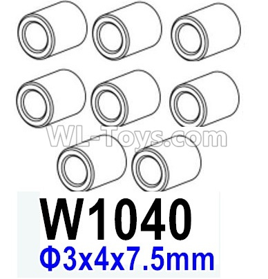 HG P602 Parts-Aluminum tube-W1040,Total 8pcs,Aluminum alloy-Φ3x4x7.5mm,HG P602 1/12 Parts