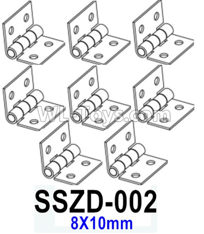 HG P602 Parts-Hinge (small)-SSZD-002,Total 8pcs,8X10mm,HG P602 1/12 Parts