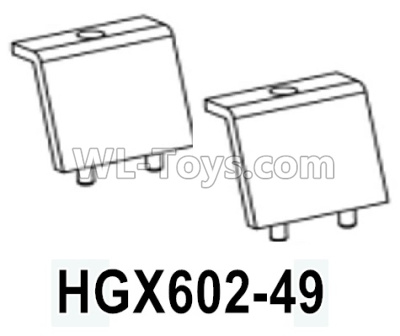 HG P602 Parts-Chassis decoration-HGX602-49,Total 2pcs,HG P602 1/12 Parts