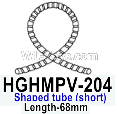 HG P602 Parts-Shaped tube (short)-HGHMPV-204,Length-68mm,HG P602 1/12 Parts