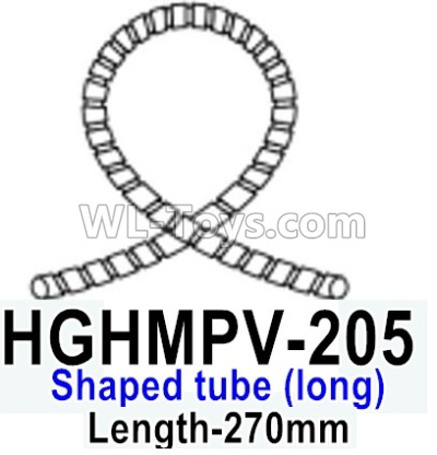 HG P602 Parts-Shaped tube (Long)-HGHMPV-205,Length-270mm,HG P602 1/12 Parts