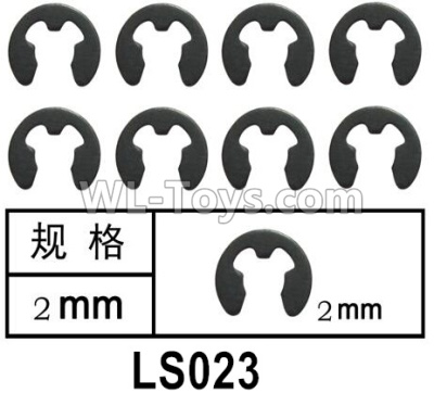 HG P602 Parts-LS023,Retaining ring-Φ2mm,Total 8pcs,HG P602 1/12 Parts