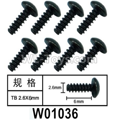 HG P602 Parts-W01036 Screws-Hexagon socket TB screws,HG P602 1/12 Parts