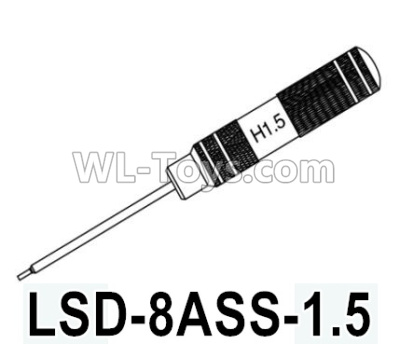HG P602 Parts-LSD-8ASS-1.5,Hexagon screwdriver 1.5mm,HG P602 1/12 Parts