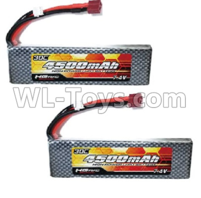 HG P803A QDBZ1001 Parts.7.4V 4500MAH Lipo Battery Packs Parts.7.4V 4500MAH lI-Poli 30C Pack(2pcs).HG RC Models HEMTT 8X8 M983 US Army Military Vehicle Spare Accessories.
