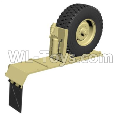 HG P803A 8ASS-34 Parts.Right wheel cover. Green or Yellow.HG RC Models HEMTT 8X8 M983 US Army Military Vehicle Spare Accessories.
