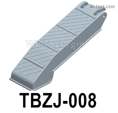 HG P806 Parts Left tail plate assembly. TBZJ-008. Two Colors you can choose. Yellow or Green.HG P806 TRASPED Semi Trailer Parts,HG P806 1/12 Truck Parts