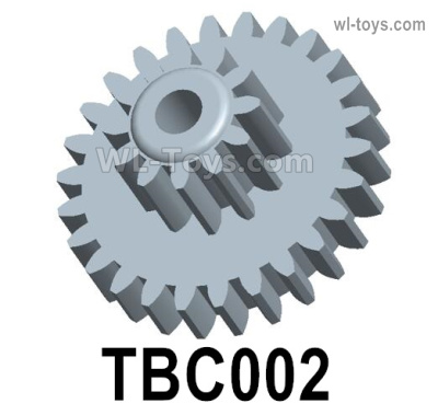 HG P806 Parts Driven tooth C. TBC002. M=0.5, Z=26, M1=0.5, Z1=12.HG P806 TRASPED Semi Trailer Parts,HG P806 1/12 Truck Parts