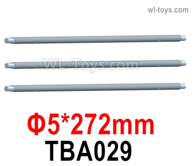 HG P806 Parts Axle,Wheel Shaft. TBA029. The size is Φ5X272mm. Total 3pcs.HG P806 TRASPED Semi Trailer Parts,HG P806 1/12 Truck Parts