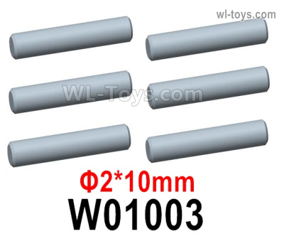HG P806 Parts Optical axis. W01003. The size is Φ2*10mm. Total 6pcs.HG P806 TRASPED Semi Trailer Parts,HG P806 1/12 Truck Parts