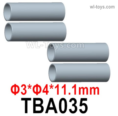 HG P806 Parts Stainless steel casing. TBA035. The size is Φ3xΦ4x11.1mm.HG P806 TRASPED Semi Trailer Parts,HG P806 1/12 Truck Parts
