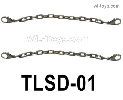 HG P806 Parts Copper chain. TLSD-01. Total 2pcs. L:7mm, H:4mm, wire diameter 1.5mm, 18 knots.HG P806 TRASPED Semi Trailer Parts,HG P806 1/12 Truck Parts