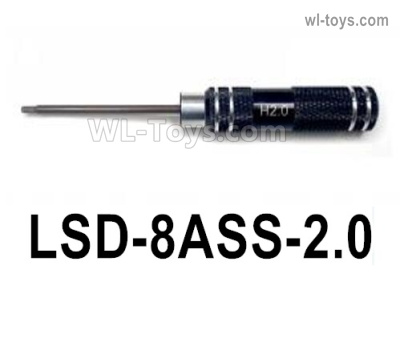 HG P806 Parts LSD-8ASS-2.0. Hexagon socket screwdriver 2.0mm,HG P806 TRASPED Semi Trailer Parts,HG P806 1/12 Truck Parts