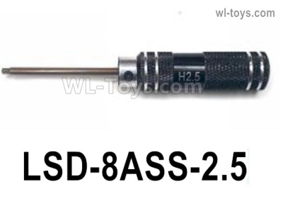 HG P806 Parts LSD-8ASS-2.5. Hexagon socket screwdriver 2.5mm,HG P806 TRASPED Semi Trailer Parts,HG P806 1/12 Truck Parts
