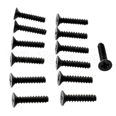 HSP 94188 spare parts-02088 TPE 3X14 FH Screws,Countersunk head screws Screws(13pcs),HSP 94188 RC Car Truck Parts,HSP 1:10 RC Truck Spare parts Accessories,HSP 94188 Official Parts