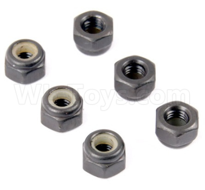 HSP 94188 spare parts-02102 M3 Nylon Nut,anti-Lock nut(6pcs),HSP 94188 RC Car Truck Parts,HSP 1:10 RC Truck Spare parts Accessories,HSP 94188 Official Parts