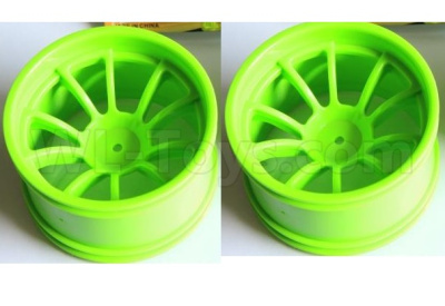 HSP 94188 spare parts-08008-02 Wheel Rim,Wheel hub(Not include the tire lether)-2pcs-Green,HSP 94188 RC Car Truck Parts,HSP 1:10 RC Truck Spare parts Accessories,HSP 94188 Official Parts