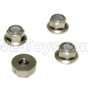 HSP 94188 spare parts-122049 (02055)-02 Upgrades M4 Aluminum Alloy Locknuts(4pcs)-Gray,Upgrade HSP 94188 RC Car Truck Parts,Upgrade HSP 1:10 RC Truck Spare parts Accessories,HSP 94188 Upgrade Parts