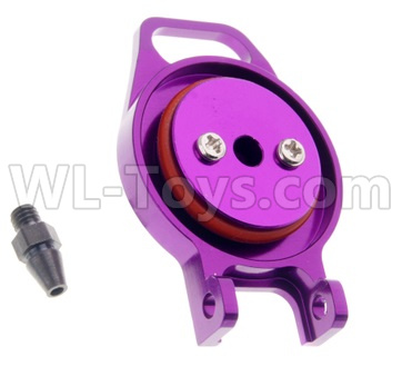 HSP 94188 spare parts-122259 122059-04 Upgrade Aluminum Fuel Tank Cover-Purple,Upgrade HSP 94188 RC Car Truck Parts,Upgrade HSP 1:10 RC Truck Spare parts Accessories,HSP 94188 Upgrade Parts