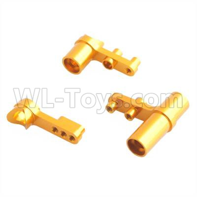 HSP 94188 spare parts-12257 102057 02025 02075-03 Upgrade Aluminum Steering Servo Saver Complete-Golden,Upgrade HSP 94188 RC Car Truck Parts,Upgrade HSP 1:10 RC Truck Spare parts Accessories,HSP 94188 Upgrade Parts