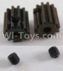 HBX Survivor MT 12811 Motor Pinion Gears 13T(13 Teeth)& Set Screws-3X3mm(2pcs) Parts-12026