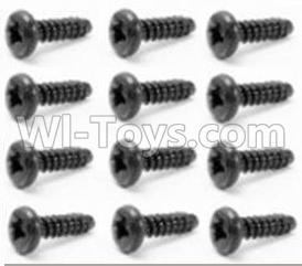 HBX Survivor MT 12811 Round Head Self Tapping Screw-2.6X10mm(12PCS) Parts-S029