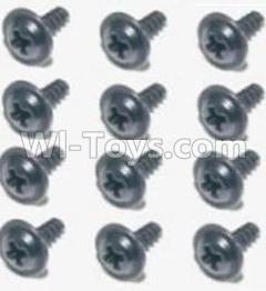 HBX Survivor MT 12811 Flange Head Self Tapping Screws 2.6X8mm(12PCS) Parts-S160