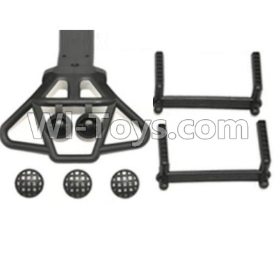 HaiBoXing HBX 12812 Front shockproof board,Front Shock Absorbers board & Column for the Car canopy(For Big truck) Parts-12607,1/12 HaiBoXing HBX 12812 Survivor ST RC Truck Spare parts Accessories
