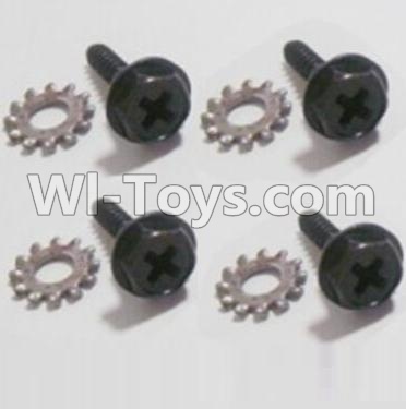 HaiBoXing HBX 12812 Wheel Lock Screws+Lock Pads(4 set) Parts-12618,1/12 HaiBoXing HBX 12812 Survivor ST RC Truck Spare parts Accessories