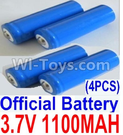 HaiBoXing HBX 12812 Battery Parts-Official 3.7V 1100mAH Battery(Li-ion Batteries)-4pcs, (This parts now has no produce ,you can buy the upgrade 1500mah battery ,and buy 12600BT Chassis,Bottom frame(For 1500mah) together)-12619A