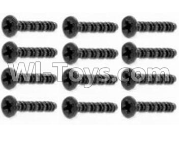 HaiBoXing HBX 12812 Screw Parts-Countersunk Screw 2.5X8mm(12PCS) Parts-S181,1/12 HaiBoXing HBX 12812 Survivor ST RC Truck Spare parts Accessories