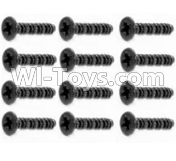 HaiBoXing HBX 12812 Screw Parts-Round Head Self Tapping Screws-2.6X25mm(12PCS) Parts-S201,1/12 HaiBoXing HBX 12812 Survivor ST RC Truck Spare parts Accessories