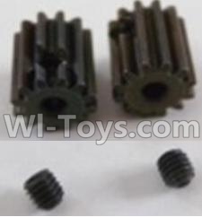 HBX 12813 Motor Pinion Gears 12T(12 Teeth) & Set Screws-3X3mm(2pcs) Parts-12060,1/12 HaiBoXing HBX 12813 Survivor MT RC Car Parts