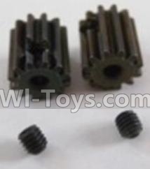 HBX 12813 Motor Pinion Gears 13T(13 Teeth)& Set Screws-3X3mm(2pcs) Parts-12026,1/12 HaiBoXing HBX 12813 Survivor MT RC Car Parts
