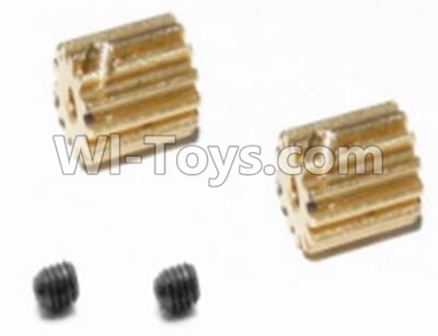 HBX 12813 Upgrade Brushless Metal Motor Pinion Gears 16T(2pcs) & Set Screws 33mm(2pcs) Parts-12528,1/12 HaiBoXing HBX 12813 Survivor MT RC Car Parts