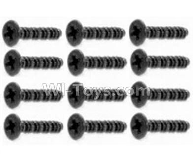 HBX 12813 Screw Parts-Countersunk Screw-3X10mm(12PCS) Parts-S062,1/12 HaiBoXing HBX 12813 Survivor MT RC Car Parts