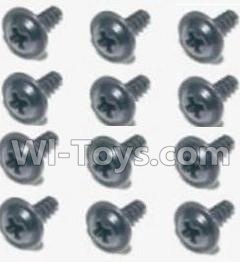 HBX 12813 Screw Parts-Flange Head Self Tapping Screws 2.6X8mm(12PCS) Parts-S160,1/12 HaiBoXing HBX 12813 Survivor MT RC Car Parts