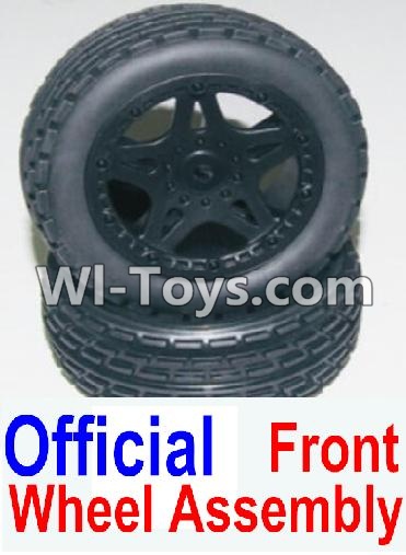 HBX 12881 wheel Parts-Official Front wheel assembly(2 set)-Include Tire lether and wheel hub Parts-12036,HaiBoXing HBX 12881 VORTEX RC Car Parts