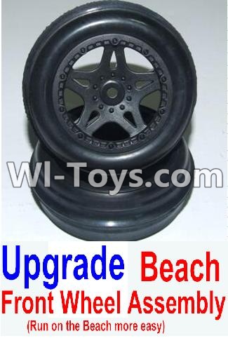 HHBX 12881 Upgrade Front Beach Wheels assembly(2 set)-Include Tire lether and wheel hub Parts-12117,HaiBoXing HBX 12881 VORTEX RC Car Parts