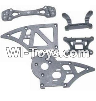HBX 12882P ONSLAUGHT Chassis Side Plates B & Shock Absorbers board Parts-12006,HaiBoXing HBX 12882P ONSLAUGHT RC Car Parts