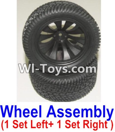 HBX 12882P ONSLAUGHT wheel Parts-Official Left and Right wheel assembly(2 set-1x Left and 1X Right) Parts-12056,HaiBoXing HBX 12882P ONSLAUGHT RC Car Parts